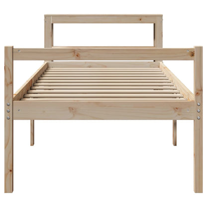 Senior Bed with Headboard without Mattress 90x190 cm Single