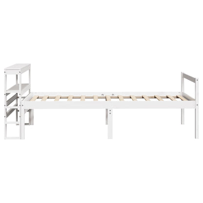 Senior Bed with Headboard without Mattress White 90x200 cm