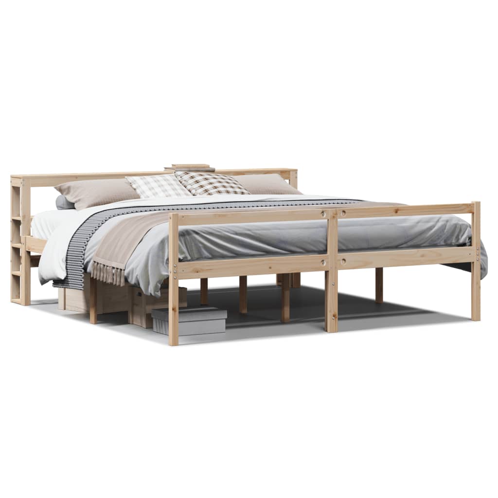 Senior Bed with Headboard without Mattress 200x200 cm