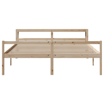 Senior Bed with Headboard without Mattress 200x200 cm