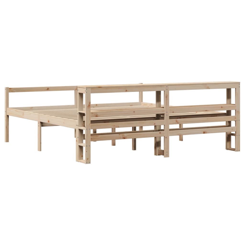 Senior Bed with Headboard without Mattress 200x200 cm