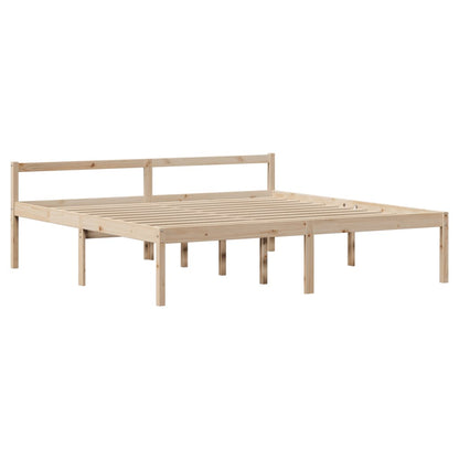Senior Bed with Headboard without Mattress 200x200 cm
