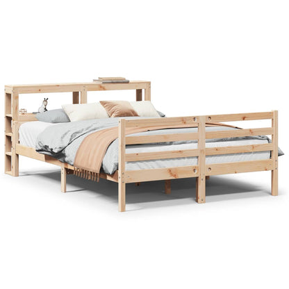 Bed Frame with Headboard without Mattress 140x190 cm