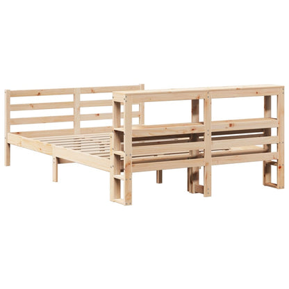 Bed Frame with Headboard without Mattress 140x190 cm