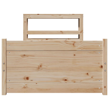 Bed Frame with Headboard without Mattress 90x200 cm