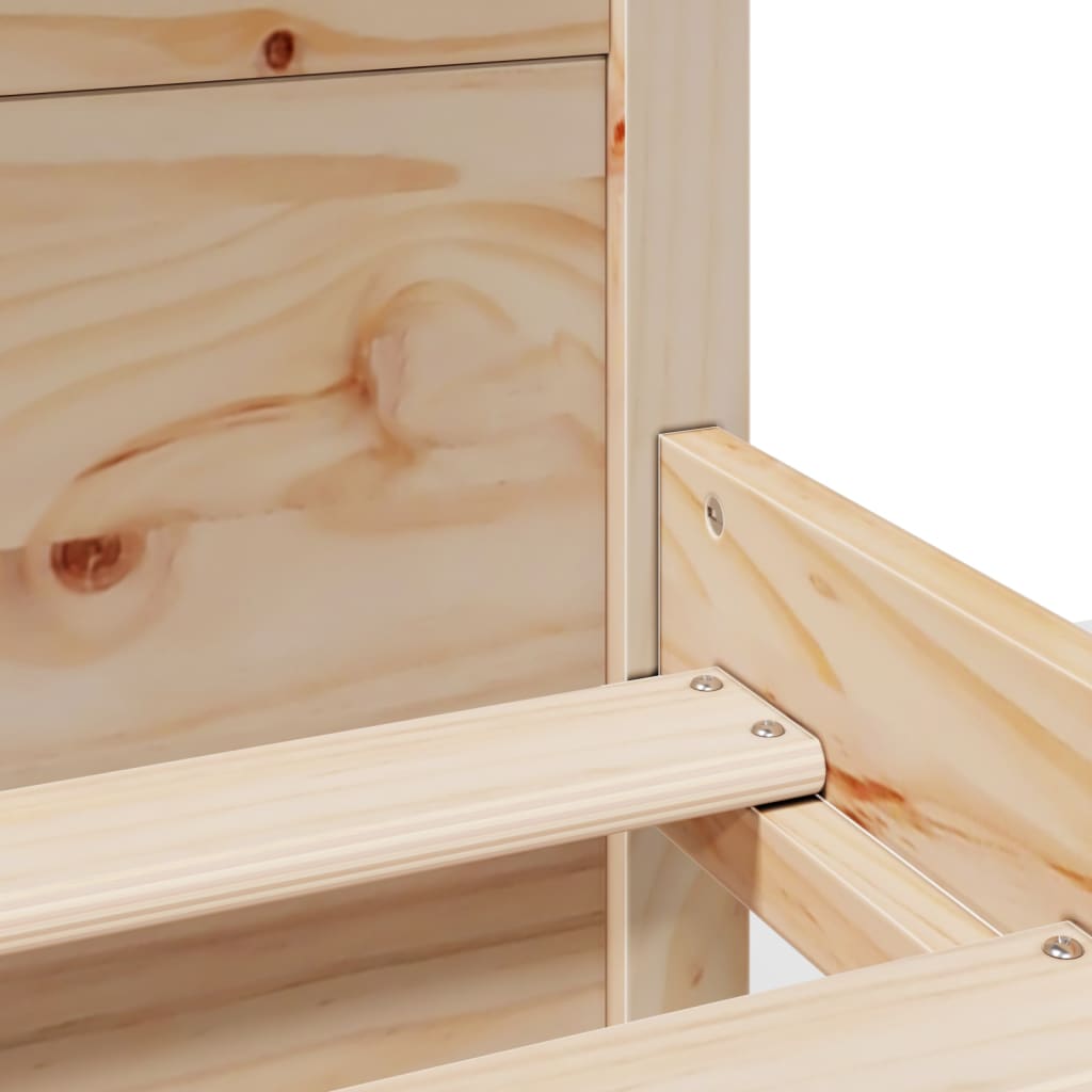 Bed Frame with Headboard without Mattress 200x200 cm