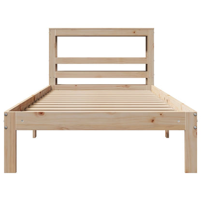 Bed Frame with Headboard without Mattress 90x200 cm