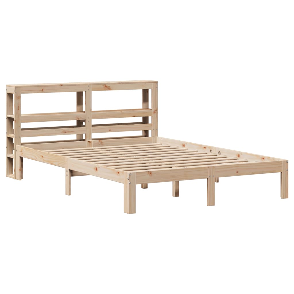 Bed Frame with Headboard without Mattress 140x200 cm