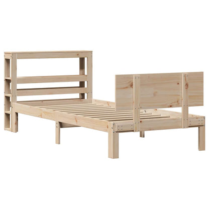 Bed Frame with Headboard without Mattress 90x190 cm Single