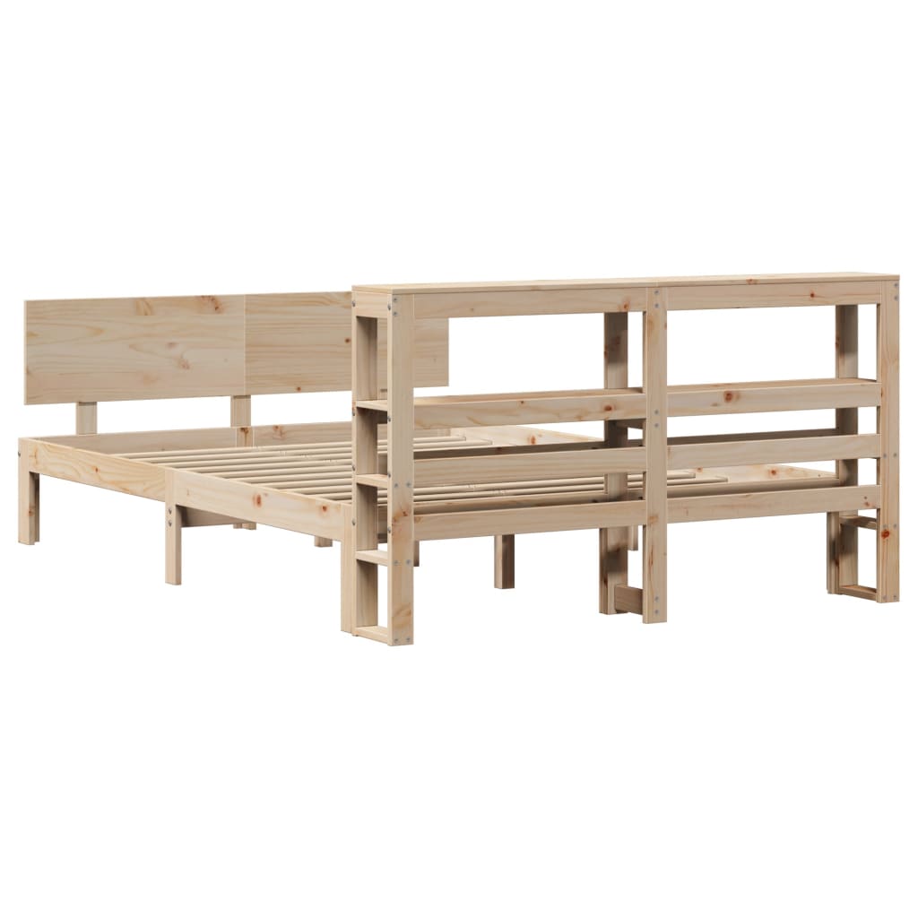 Bed Frame with Headboard without Mattress 120x190 cm Small Double