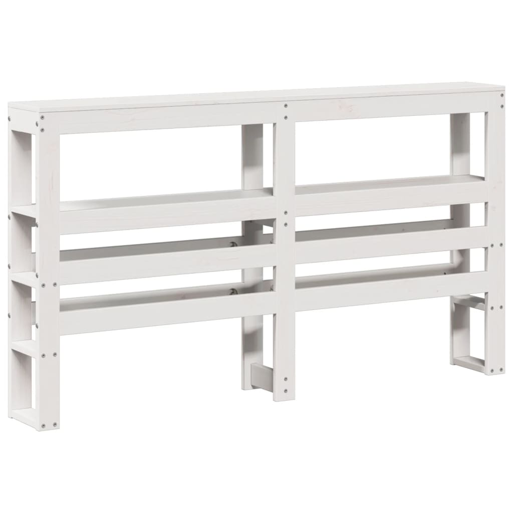 Bed Frame with Headboard without Mattress White 120x190 cm Small Double