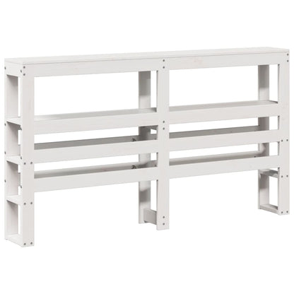 Bed Frame with Headboard without Mattress White 120x190 cm Small Double