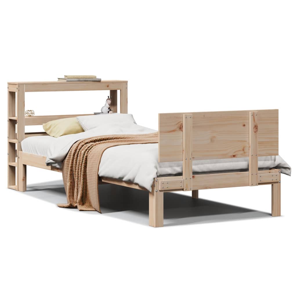 Bed Frame with Headboard without Mattress 90x200 cm