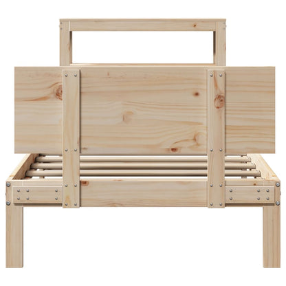 Bed Frame with Headboard without Mattress 90x200 cm