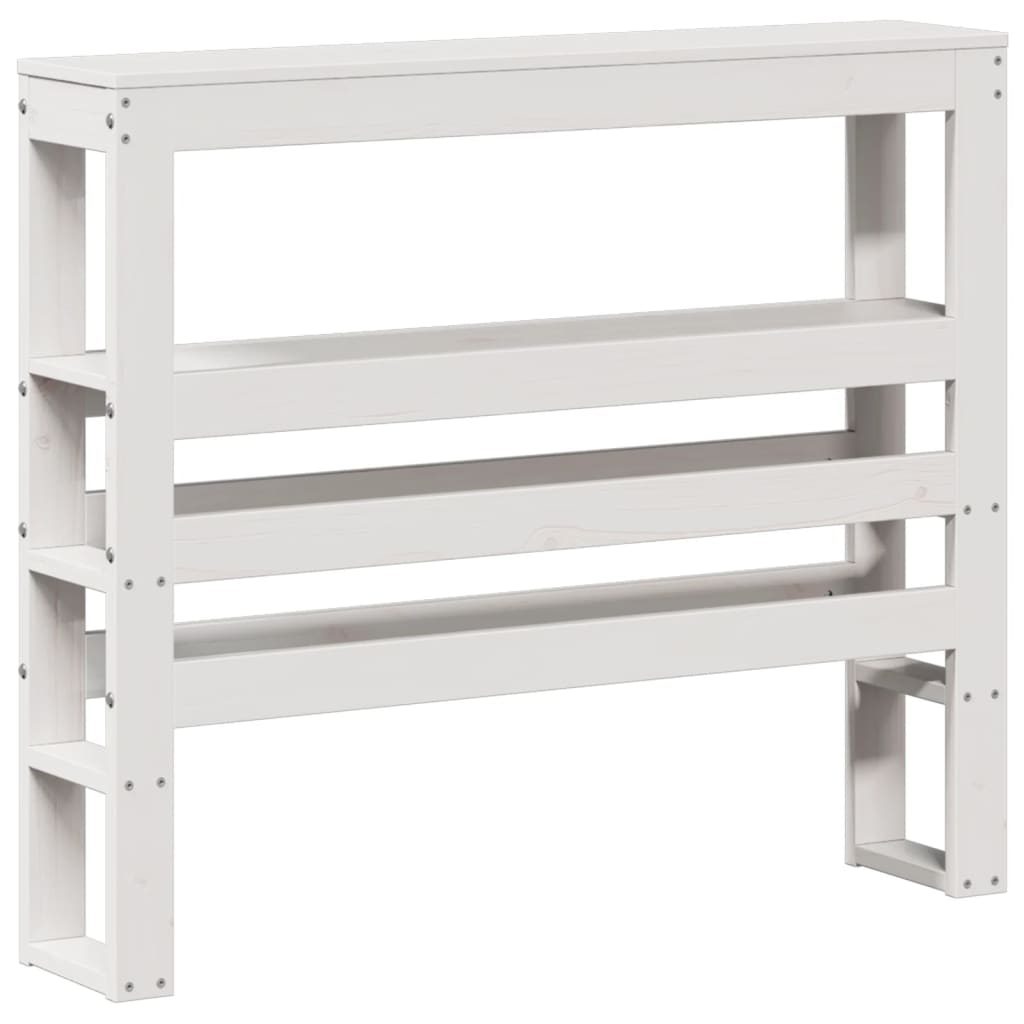 Bed Frame with Headboard without Mattress White 90x190 cm Single