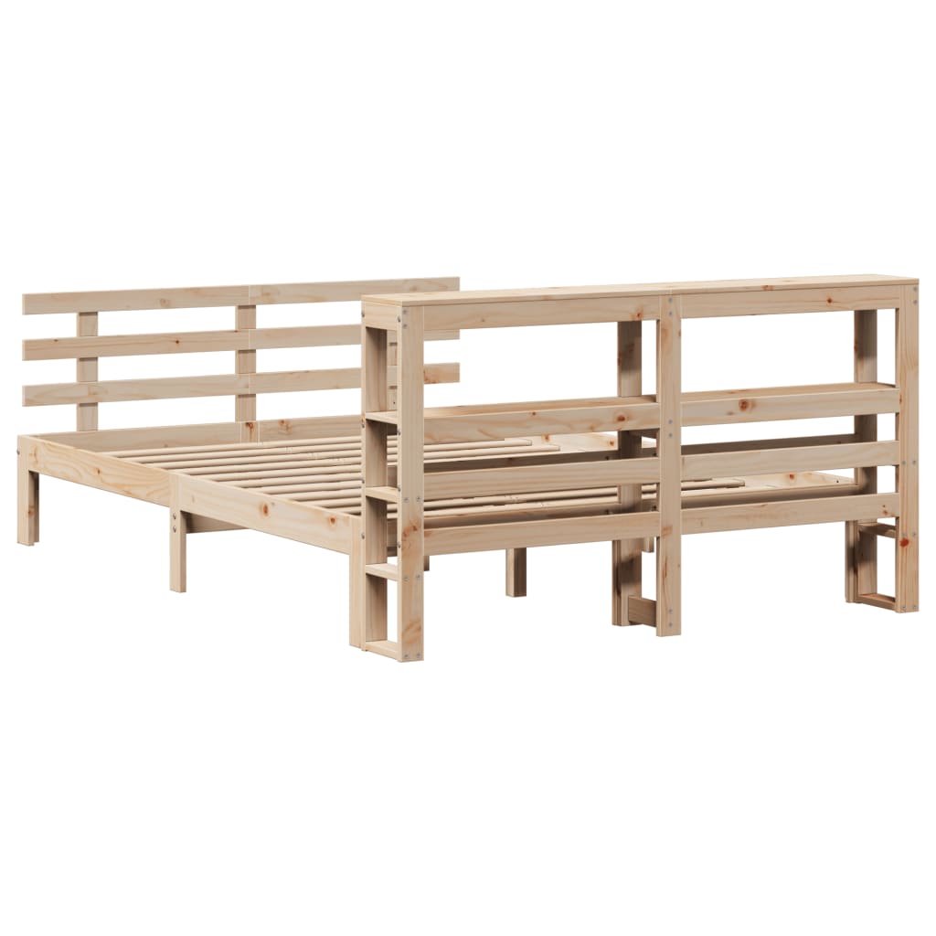 Bed Frame with Headboard without Mattress 120x190 cm Small Double
