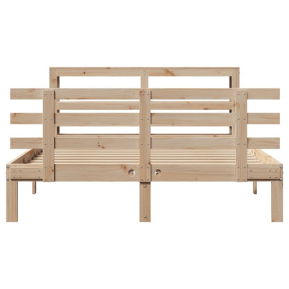 Bed Frame with Headboard without Mattress 140x200 cm