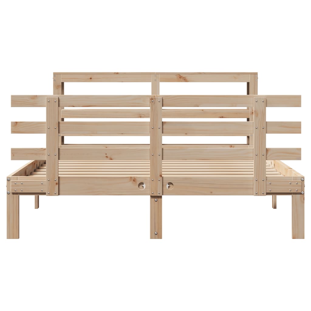 Bed Frame with Headboard without Mattress 160x200 cm