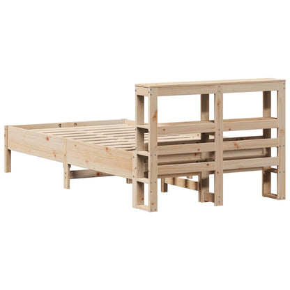 Bed Frame without Mattress 75x190 cm Small Single Solid Wood Pine