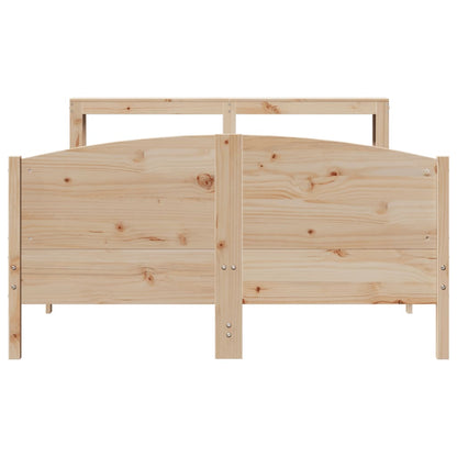 Bed Frame without Mattress 160x200 cm Solid Wood Pine