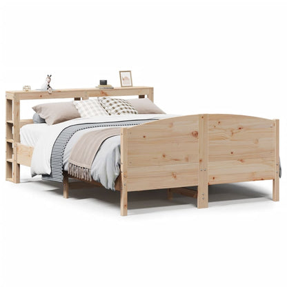 Bed Frame without Mattress 150x200 cm King Size Solid Wood Pine