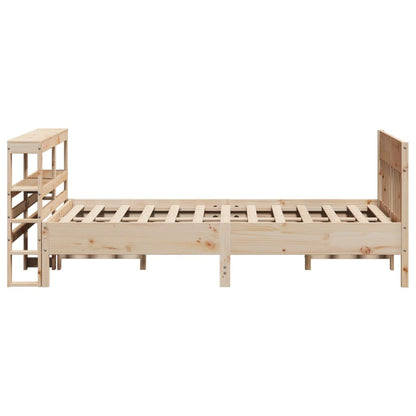 Bed Frame without Mattress 160x200 cm Solid Wood Pine