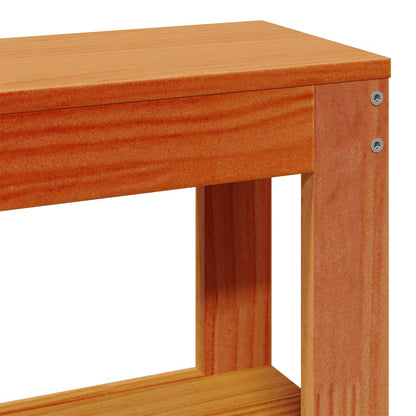 Bed Frame without Mattress Wax Brown 180x200 cm Super King Size Solid Wood Pine