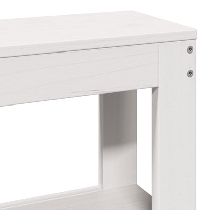 Bed Frame without Mattress White 90x200 cm Solid Wood Pine