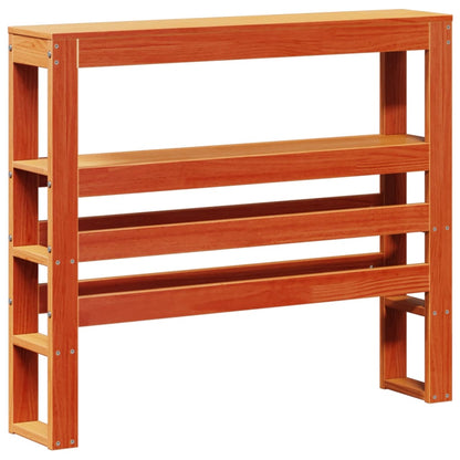 Bed Frame without Mattress Wax Brown 75x190 cm Small Single Solid Wood Pine