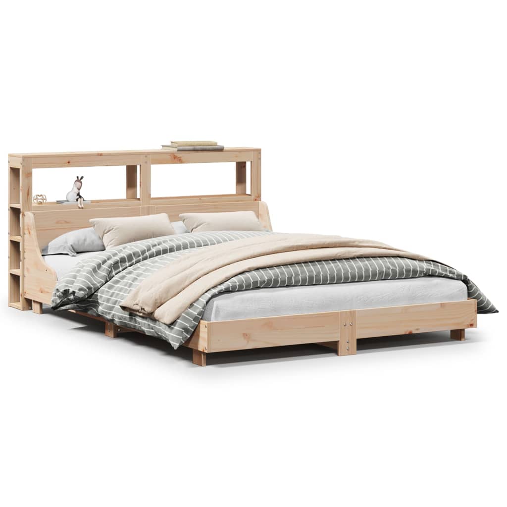 Bed Frame without Mattress 160x200 cm Solid Wood Pine