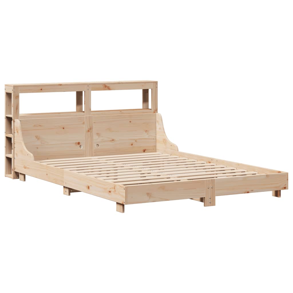 Bed Frame without Mattress 120x190 cm Small Double Solid Wood Pine