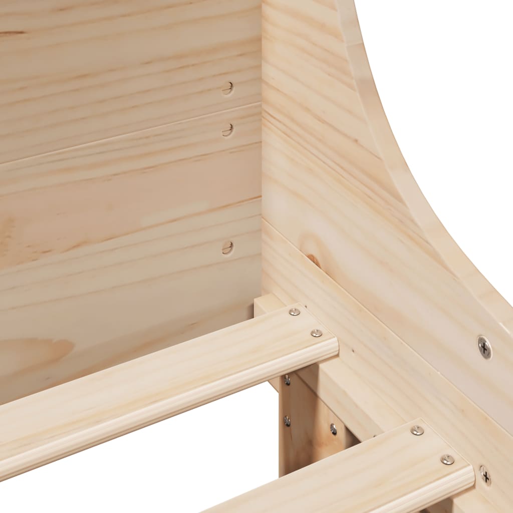 Bed Frame without Mattress 180x200 cm Super King Solid Wood Pine