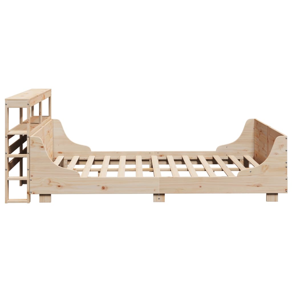 Bed Frame without Mattress 160x200 cm Solid Wood Pine
