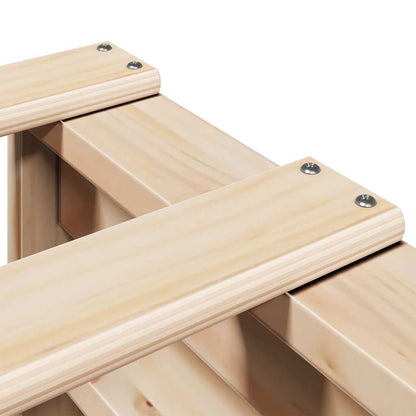 Bed Frame without Mattress 120x200 cm Solid Wood Pine