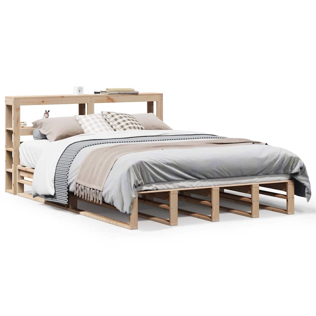 Bed Frame without Mattress 160x200 cm Solid Wood Pine