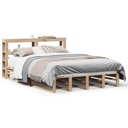 Bed Frame without Mattress 120x190 cm Small Double Solid Wood Pine
