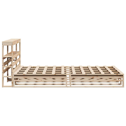 Bed Frame without Mattress 120x190 cm Small Double Solid Wood Pine