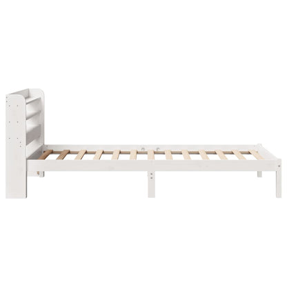 Bed Frame without Mattress White 100x200 cm Solid Wood Pine
