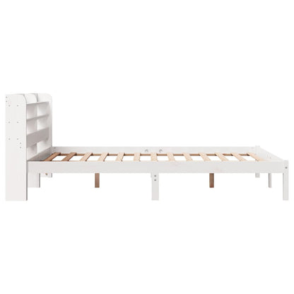Bed Frame without Mattress White 140x200 cm Solid Wood Pine