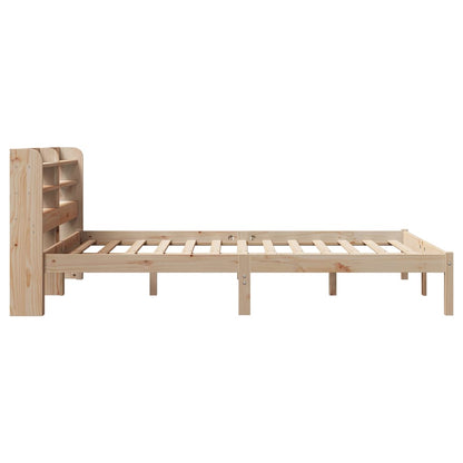 Bed Frame without Mattress 160x200 cm Solid Wood Pine