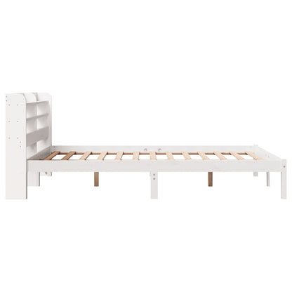 Bed Frame without Mattress White 160x200 cm Solid Wood Pine