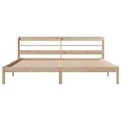 Bed Frame without Mattress 180x200 cm Super King Solid Wood Pine
