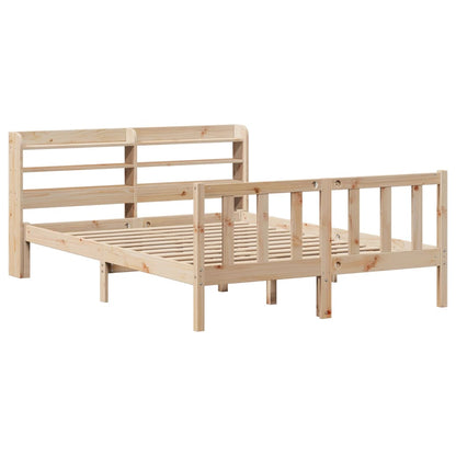Bed Frame without Mattress 120x190 cm Small Double Solid Wood Pine
