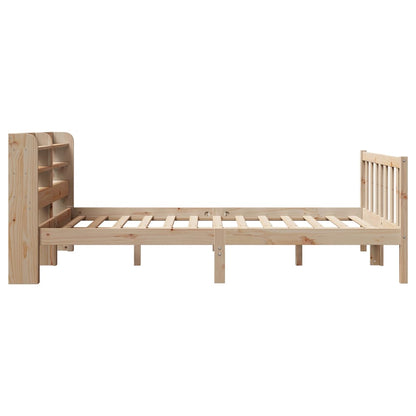 Bed Frame without Mattress 160x200 cm Solid Wood Pine