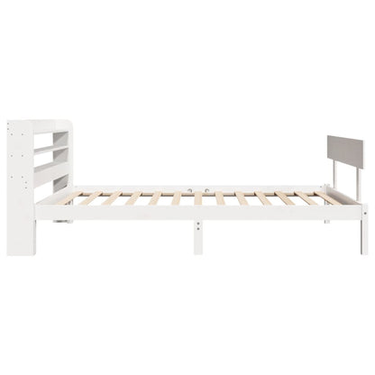 Bed Frame without Mattress White 90x190 cm Single Solid Wood Pine