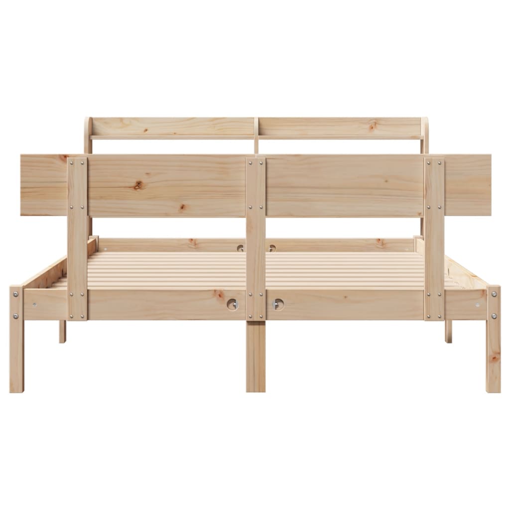 Bed Frame without Mattress 160x200 cm Solid Wood Pine