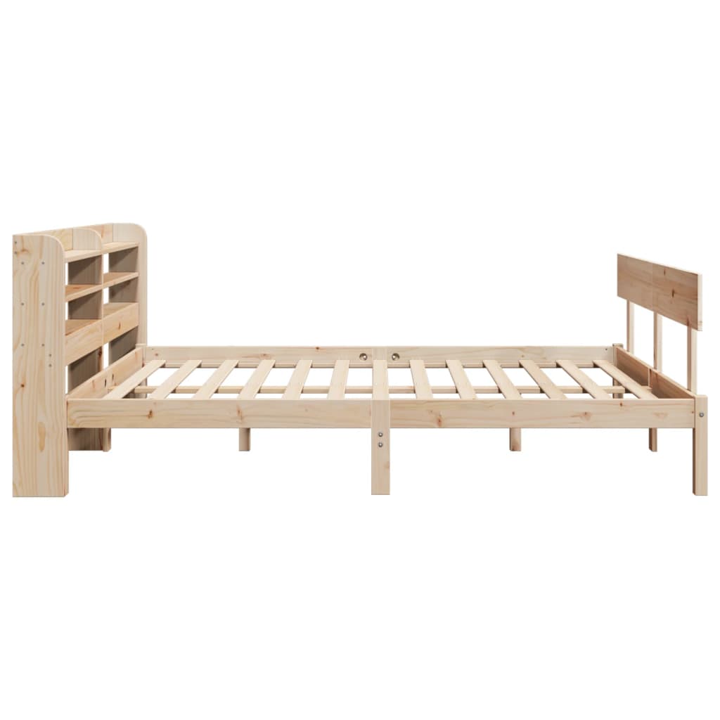 Bed Frame without Mattress 160x200 cm Solid Wood Pine