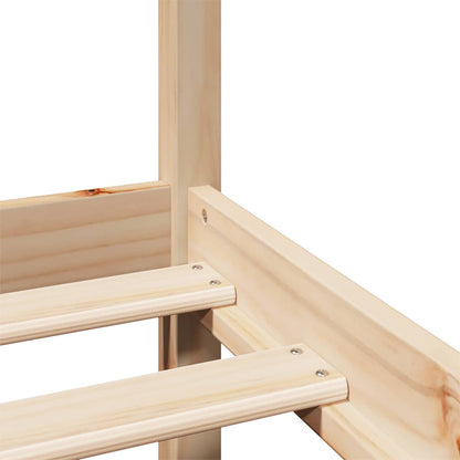 Bed Frame with Headboard without Mattress 200x200 cm