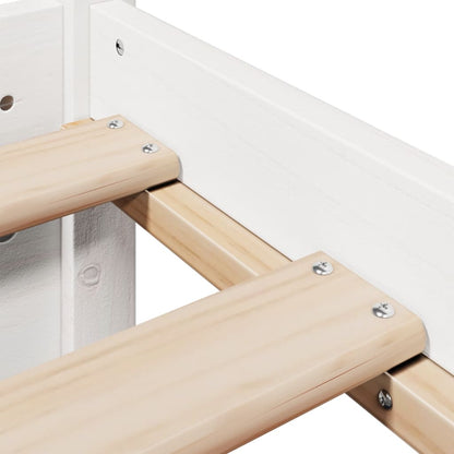 Bed Frame | White | Solid Pine Wood | Small Single | Bed Frame