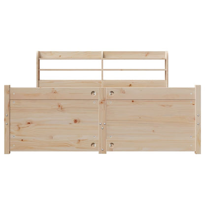 Bed Frame with Headboard without Mattress 135x190 cm Double